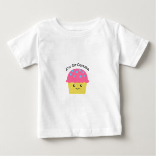 Camiseta De Bebé C es para Cupcake