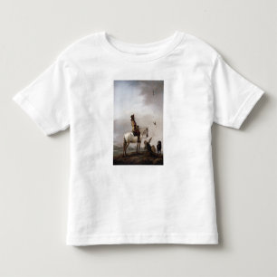 Camiseta De Bebé Caballero en un caballo mirando un Malvinas