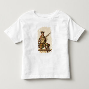 Camiseta De Bebé Caballero jugando a la Angélica, plato de moda, c.