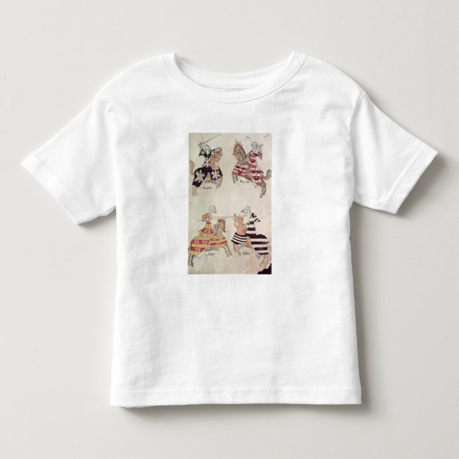 Camiseta De Bebé Caballeros Jousting, de Book de sir Thomas Holmes (Anverso)