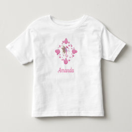Camiseta De Bebé Caballito de Mar Mariposa Mundo Oceánico