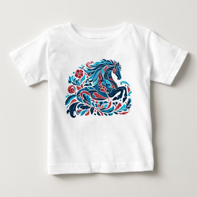 Camiseta De Bebé Caballo (Anverso)