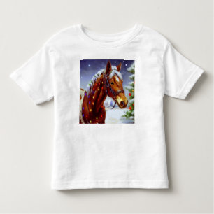 Camiseta De Bebé Caballo 3 navidades