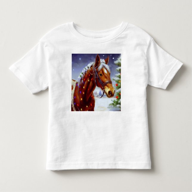 Camiseta De Bebé Caballo 3 navidades (Anverso)