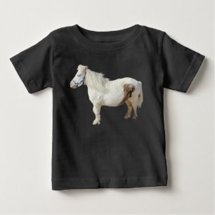 Camiseta De Bebé Caballo blanco miniatura pony miniatura animal peq