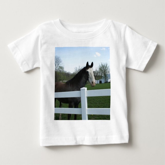 Camiseta De Bebé Caballo, Buenos Días! (Anverso)
