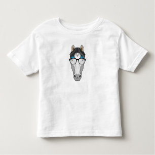 Camiseta De Bebé Caballo como Médica con anteojos