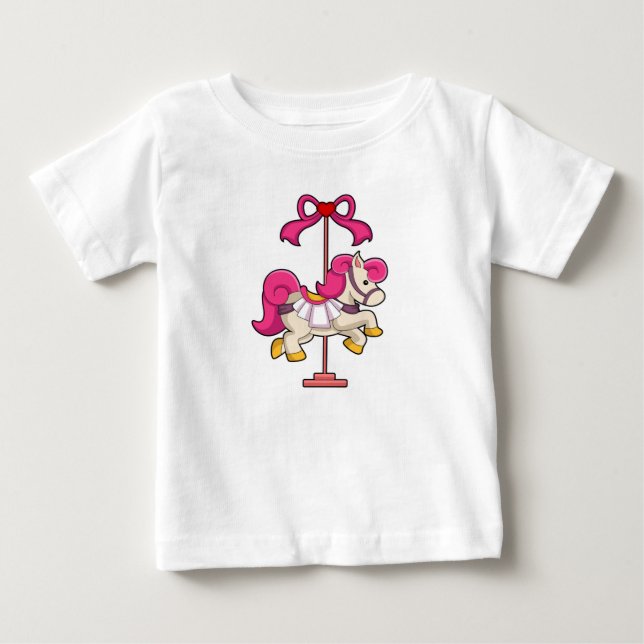 Camiseta De Bebé Caballo como tiovivo.PNG (Anverso)