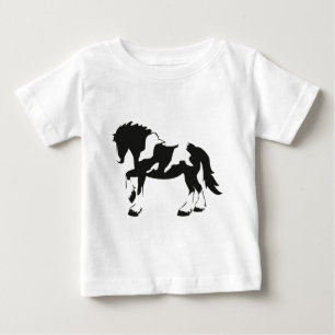 Camiseta De Bebé Caballo con barrido