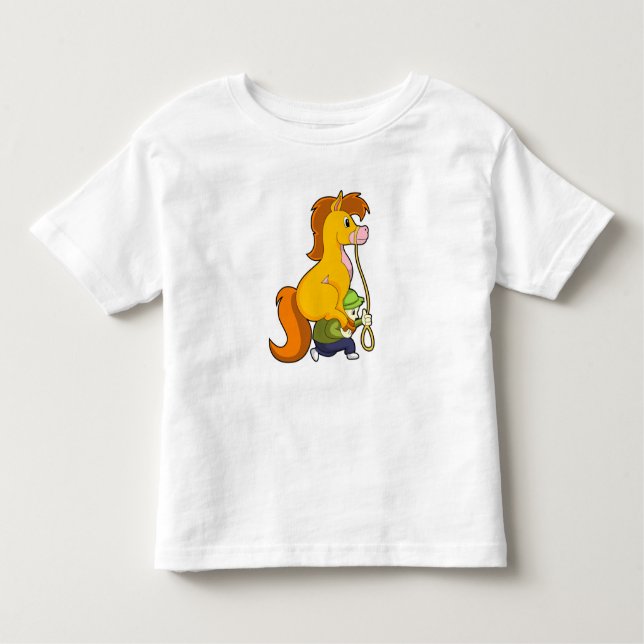 Camiseta De Bebé Caballo con Boy.PNG (Anverso)
