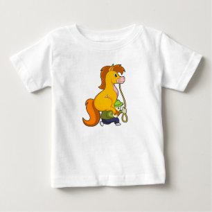 Camiseta De Bebé Caballo con Boy.PNG