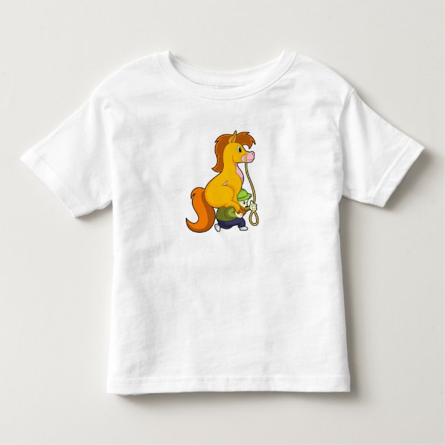 Camiseta De Bebé Caballo con chico.PNG (Anverso)