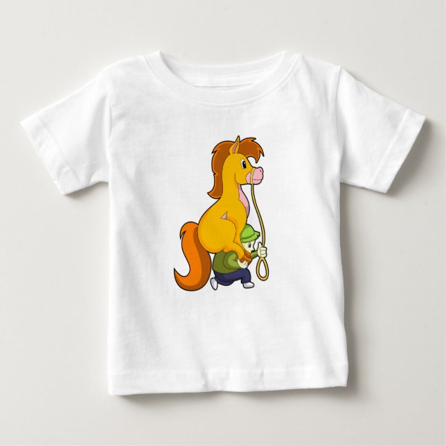 Camiseta De Bebé Caballo con Niño.PNG (Anverso)