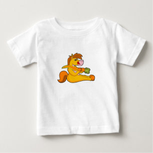 Camiseta De Bebé Caballo con Zanahoria