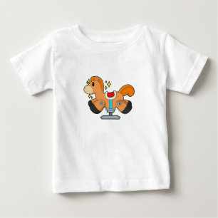 Camiseta De Bebé Caballo de balancín