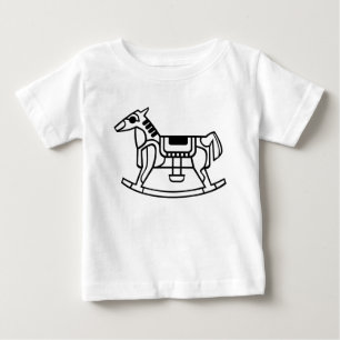 Camiseta De Bebé Caballo de Balanza, Caballo, Naturaleza