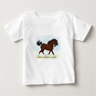 Camiseta De Bebé Caballo de Bay Clydesdale