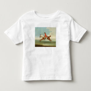 Camiseta De Bebé Caballo de carreras galopante y jinete montado en