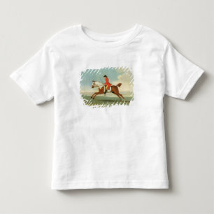 Camiseta De Bebé Caballo de carreras galopante y jinete montado en