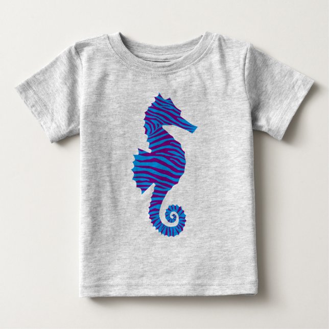 Camiseta De Bebé Caballo de mar (Anverso)