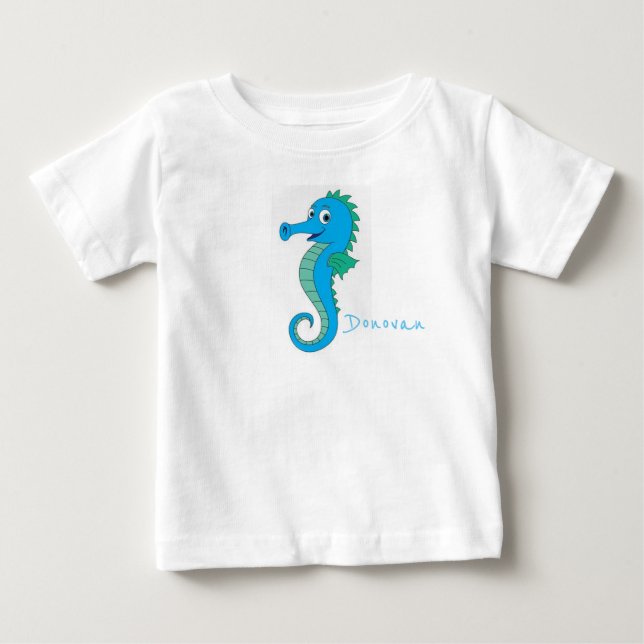 Camiseta De Bebé Caballo de mar (Anverso)