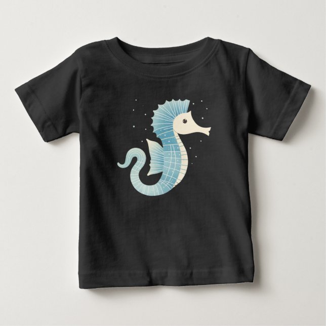 Camiseta De Bebé Caballo de mar de Liltte (Anverso)