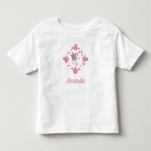 Camiseta De Bebé Caballo de Mar Mariposa Mundo Oceánico