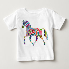 Camiseta De Bebé Caballo del arco iris