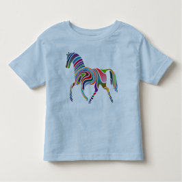 Camiseta De Bebé Caballo del arco iris