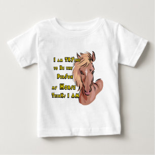 Camiseta De Bebé Caballo divertido