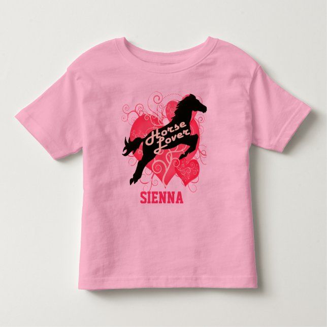 Camiseta De Bebé Caballo Lover Personalizado Siena Shirt Personaliz (Anverso)