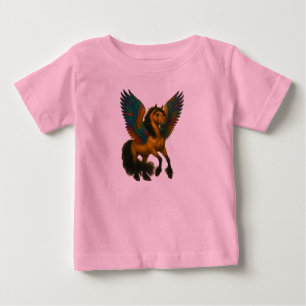 Camiseta De Bebé Caballo Magnífico Con Alas Espectaculares