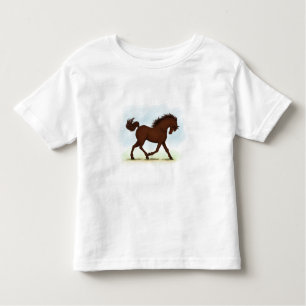 Camiseta De Bebé Caballo marrón castaño ecuestre