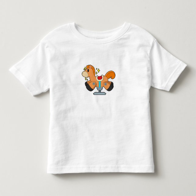 Camiseta De Bebé Caballo mecedor (Anverso)
