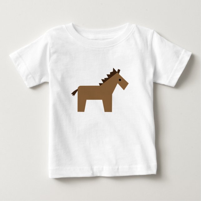 Camiseta De Bebé Caballo pequeño (Anverso)