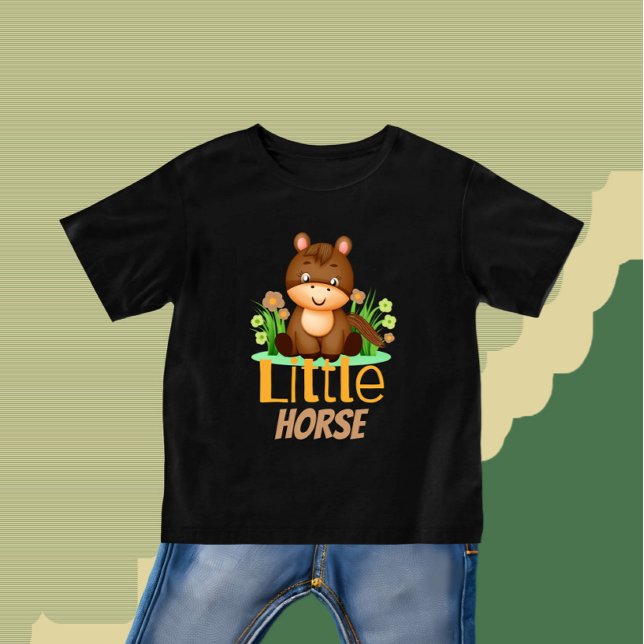 Camiseta De Bebé Caballo pequeño (Subido por el creador)