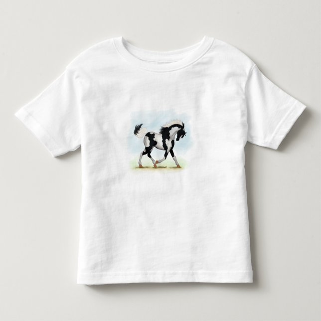 Camiseta De Bebé Caballo Piebald Overo Pinto (Anverso)