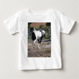 Camiseta De Bebé Caballo Pinto de Pintura Hermoso