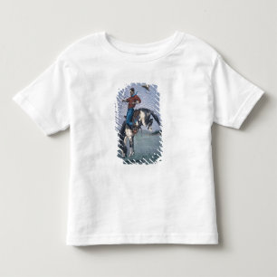 Camiseta De Bebé Caballo-Tipo (grabado coloreado)