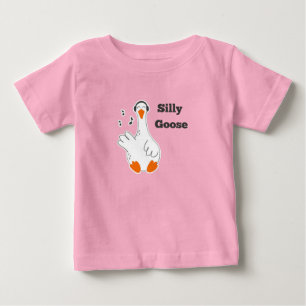 Camiseta De Bebé Caballo tonto, ganso gracioso, bebé amante de oca