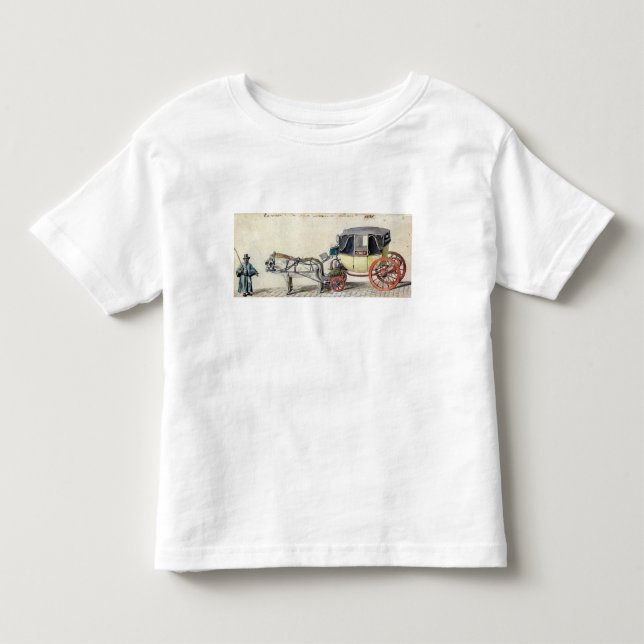 Camiseta De Bebé Caballo y carro, 1825 (Anverso)