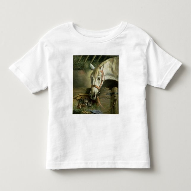Camiseta De Bebé Caballo y gatitos, 1890 (Anverso)