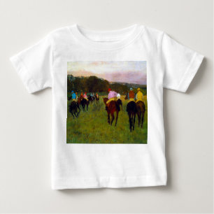 Camiseta De Bebé Caballos de carreras Edgar Degas en Longchamp