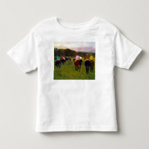 Camiseta De Bebé Caballos de carreras Edgar Degas en Longchamp