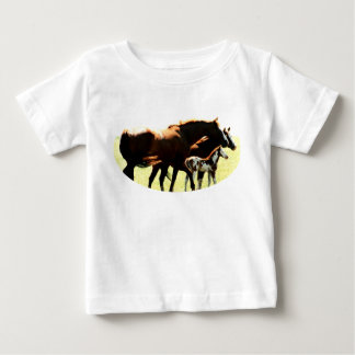 Camiseta De Bebé Caballos y Fotografía