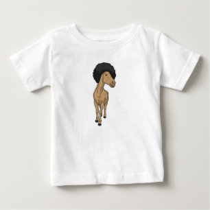 Camiseta De Bebé Cabello de caballo afro