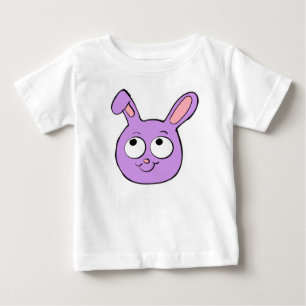 Camiseta De Bebé Cabeza de conejo de dibujos animados