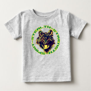 Camiseta De Bebé cabeza de lobo