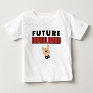 Camiseta De Bebé Cabeza de metal del futuro