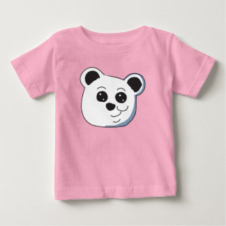 Camiseta De Bebé Cabeza de oso panda de dibujos animados